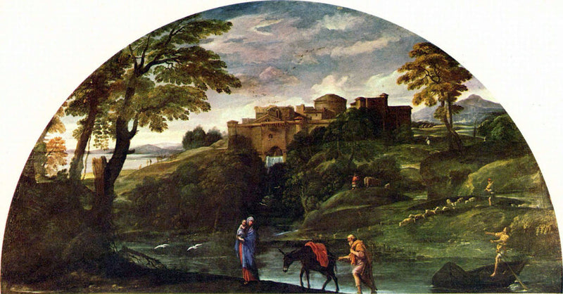 Paesaggio con la Fuga in Egitto - Annibale Carracci