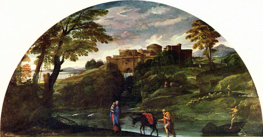 Paesaggio con la Fuga in Egitto - Annibale Carracci