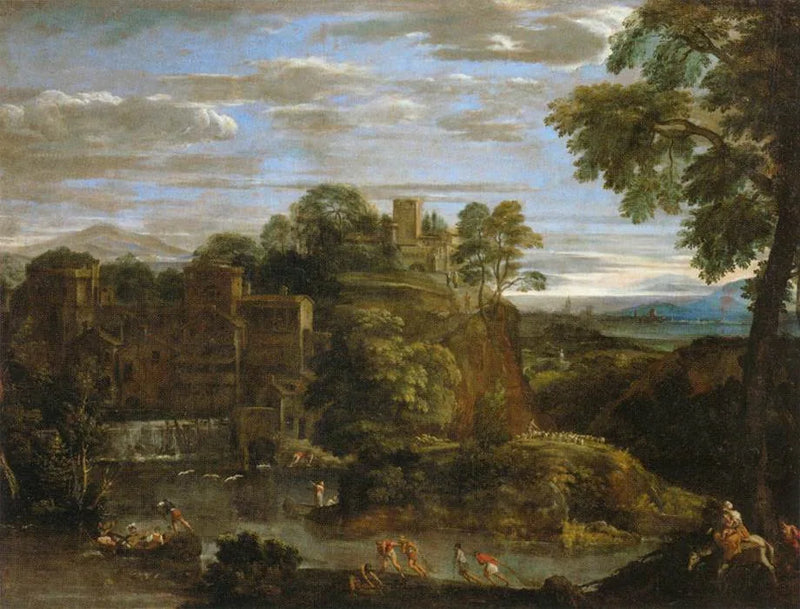 Paesaggio con la fuga in Egitto - Domenichino