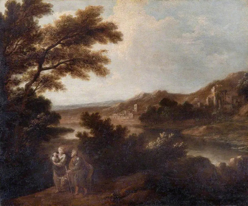 Paesaggio con la fuga in Egitto - Joshua Reynolds