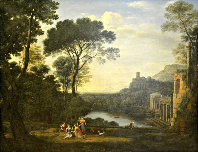 Paesaggio con la ninfa Égérie che piange Numa - Claude Lorrain