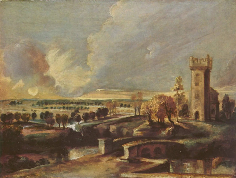 Paesaggio con la torre del castello « Steen » - Peter Paul Rubens