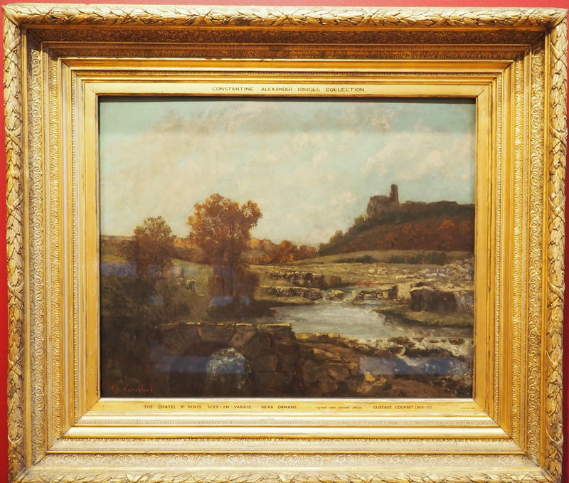 Paesaggio, con il Châtel St Denis, Scey-en-Varais - Gustave Courbet