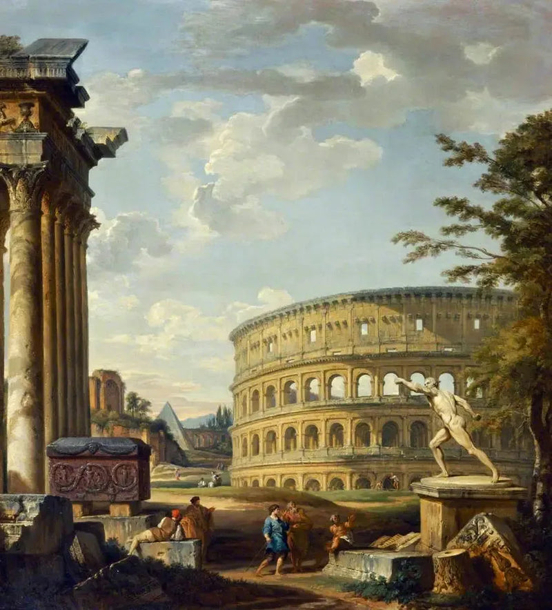 Paesaggio con il Colosseo - Giovanni Paolo Panini