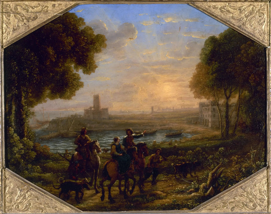 Paesaggio con il porto di Santa Marinella - Claude Lorrain