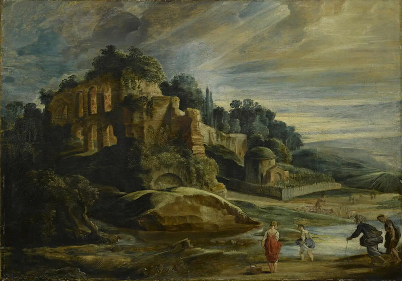 Paesaggio con le rovine del monte Palatino - Peter Paul Rubens