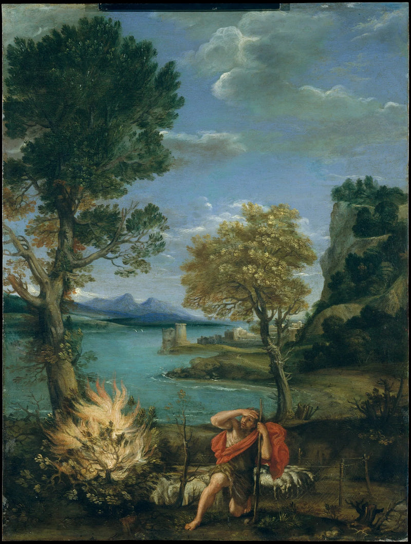 Paesaggio con Mosè e il roveto ardente - Domenichino