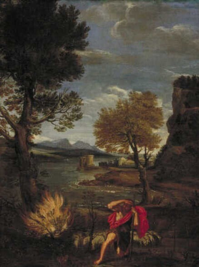 Paesaggio con Mosè e il roveto ardente - Domenichino