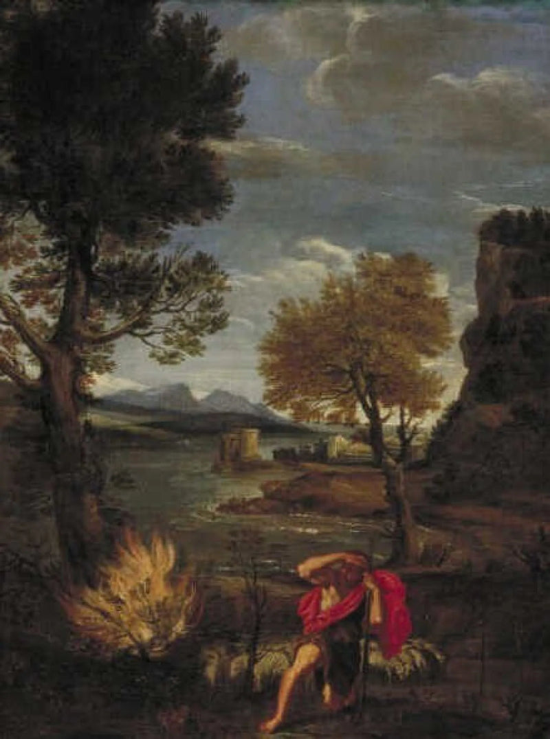 Paesaggio con Mosè e il roveto ardente - Domenichino