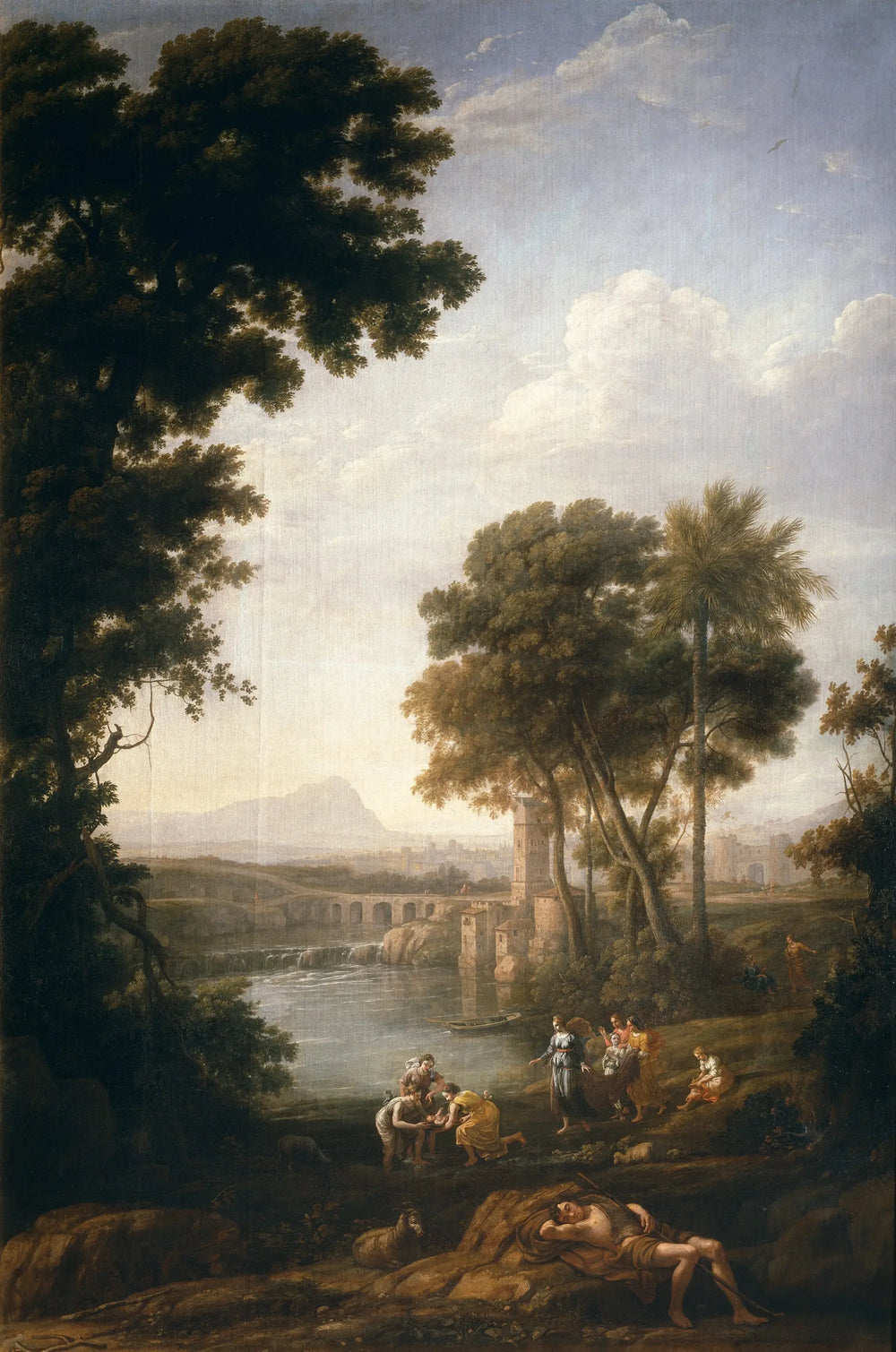 Paysage avec Moïse sauvé des eaux du Nil - Claude Lorrain - Alpha Reproduction