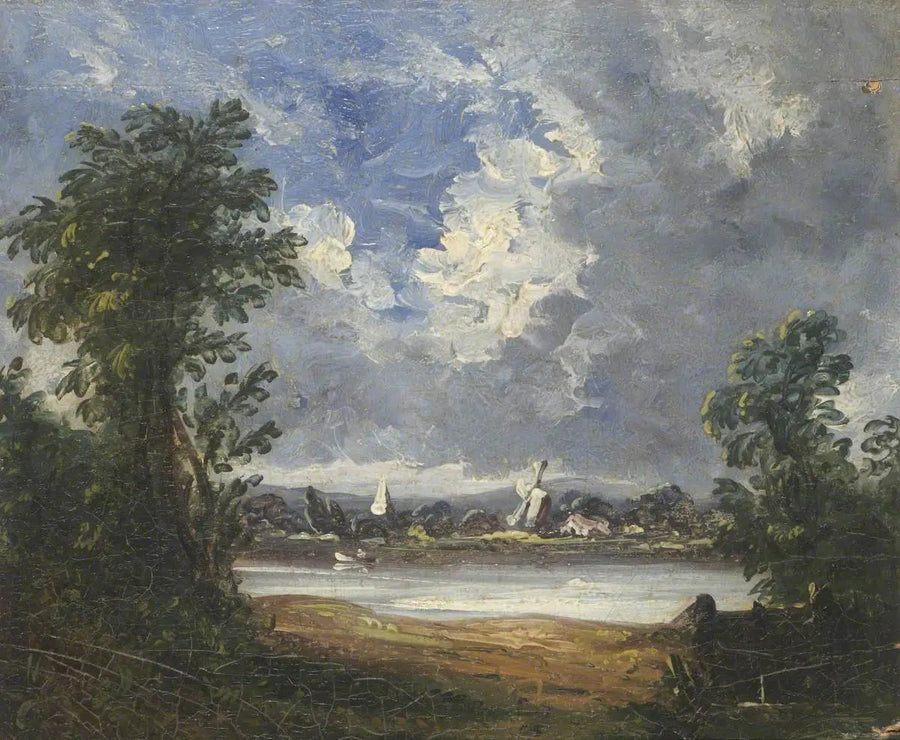 Paesaggio con mulino a vento - John Constable