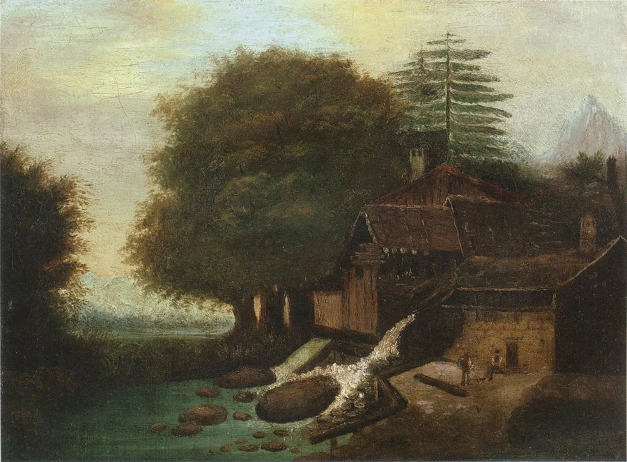 Paesaggio con mulino - Paul Cézanne
