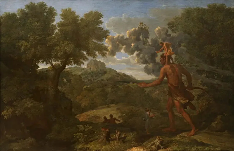 Paesaggio con Orione cieco che cerca il sole - Nicolas Poussin