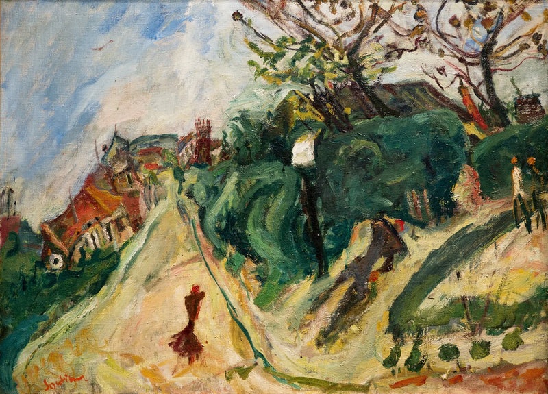 Paesaggio con personaggi - Chaim Soutine