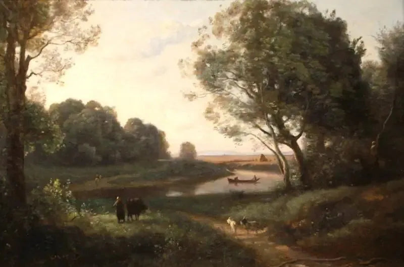 Paesaggio con personaggi - Jean-Baptiste Camille Corot