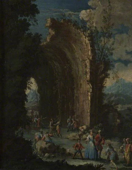 Paysage avec personnages - Salvator Rosa