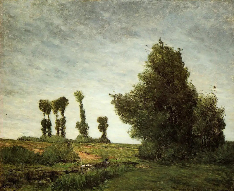 Paesaggio con pioppi - Paul Gauguin