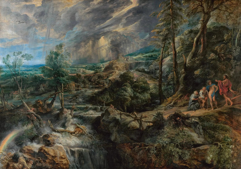 Paesaggio con Filèmone e Baucis - Peter Paul Rubens