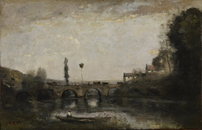 Paesaggio con ponte - Jean-Baptiste Camille Corot