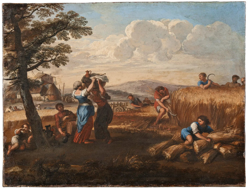 Paesaggio con raccolto - Pietro da Cortona