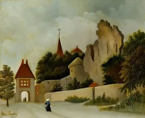 Paesaggio con rovine - Henri Rousseau
