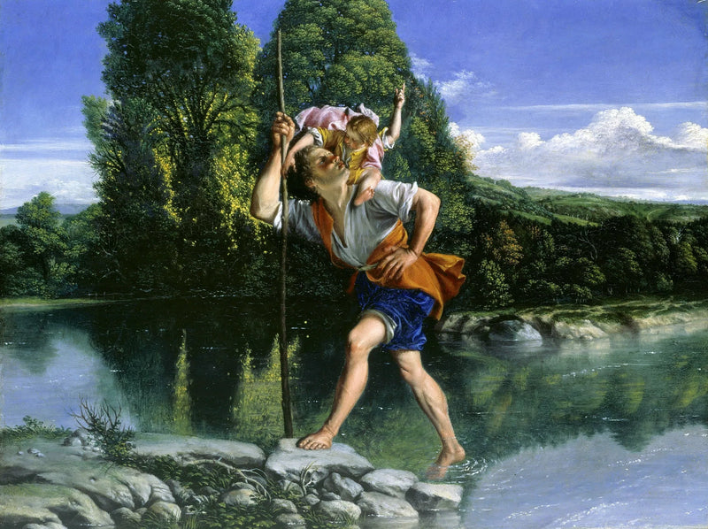 Paesaggio con San Cristoforo - Orazio Gentileschi