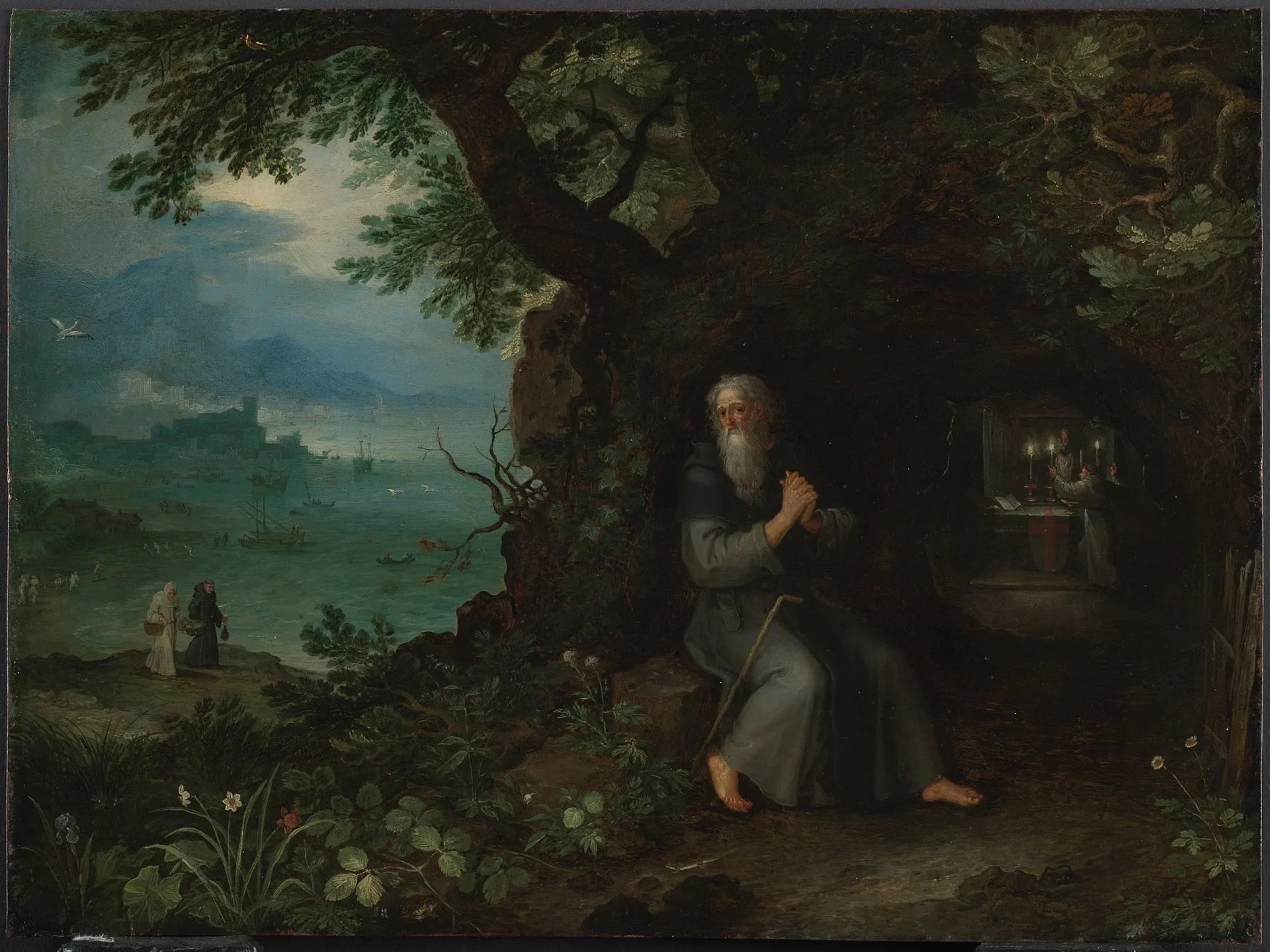 Paysage avec saint Fulgence - Jan Brueghel l'Ancien image 1 reproduction artisanale de tableau