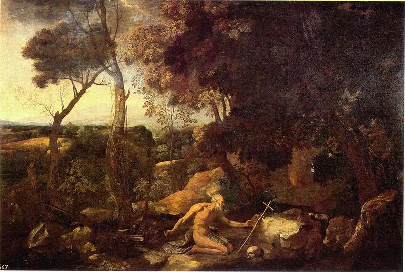 Paesaggio con San Paolo l'Ermite - Nicolas Poussin