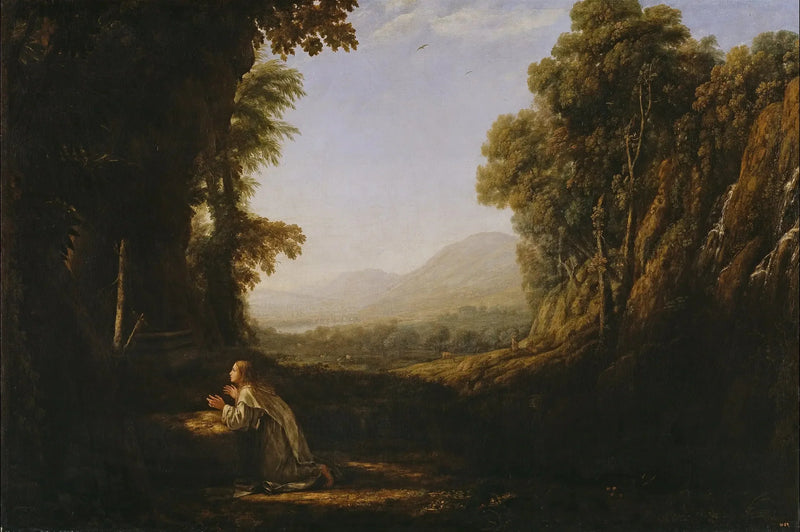 Paesaggio con santa María de Cervelló - Claude Lorrain