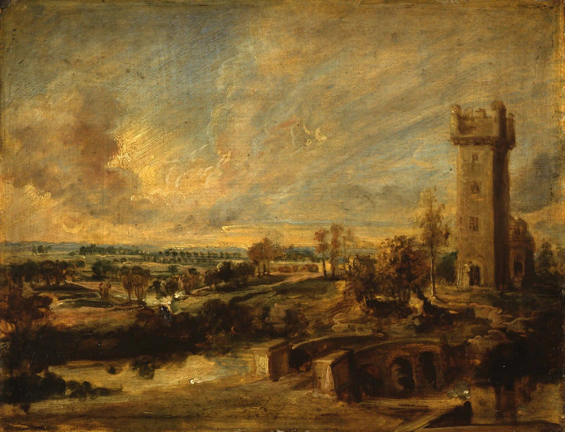 Paesaggio con torre - Peter Paul Rubens