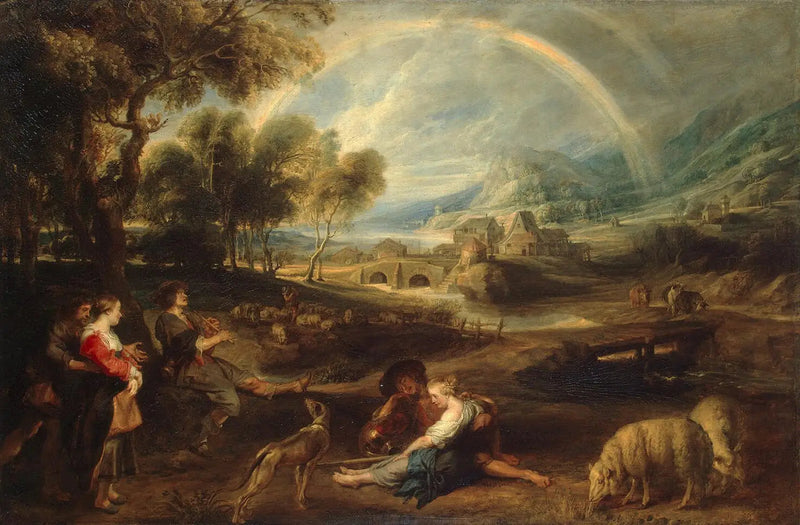 Paesaggio con un arcobaleno - Peter Paul Rubens