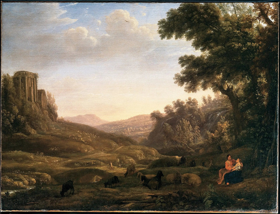 Paesaggio con un pastore e una pastorella - Claude Lorrain