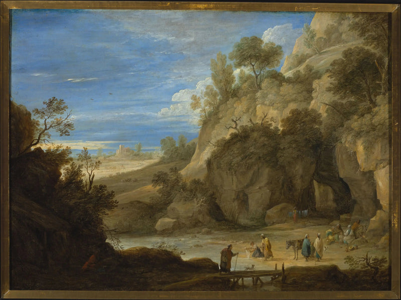 Paesaggio con un campo di gitani - David Teniers il Giovane