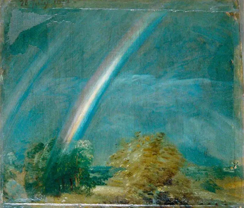 Paesaggio con un doppio arcobaleno - John Constable