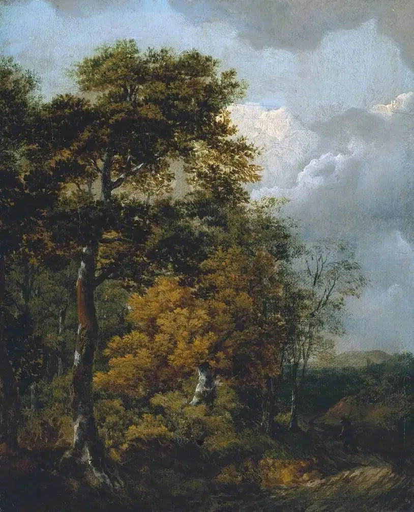 Paesaggio con un contadino su un sentiero - Thomas Gainsborough