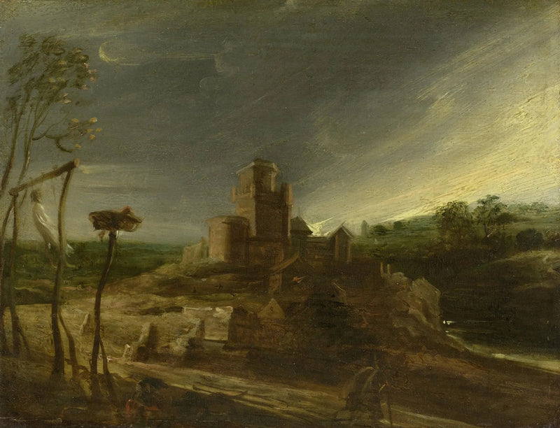 Paesaggio con un impiccato su una forca - Peter Paul Rubens