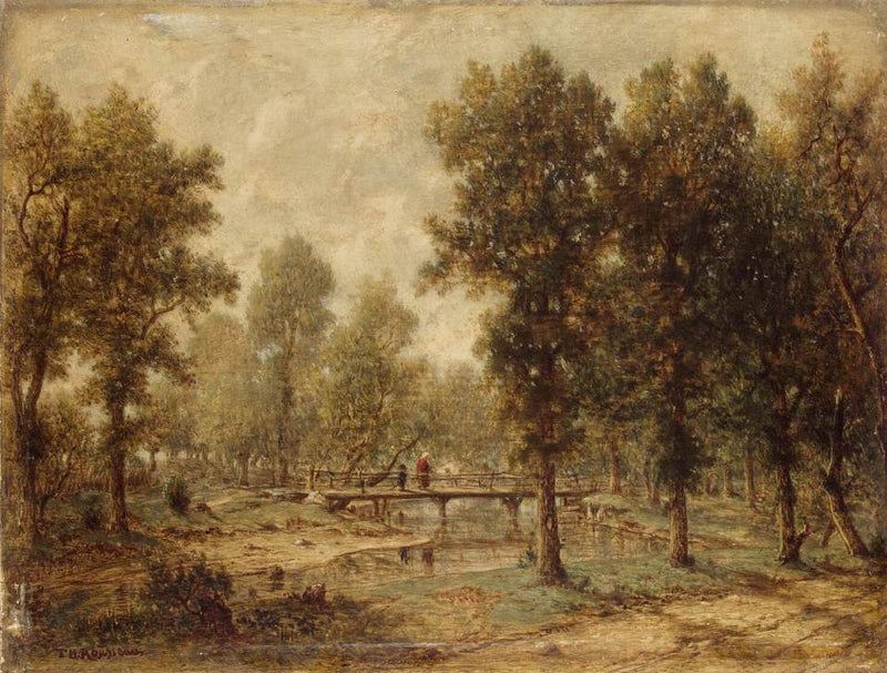 Paesaggio con ponte - Théodore Rousseau