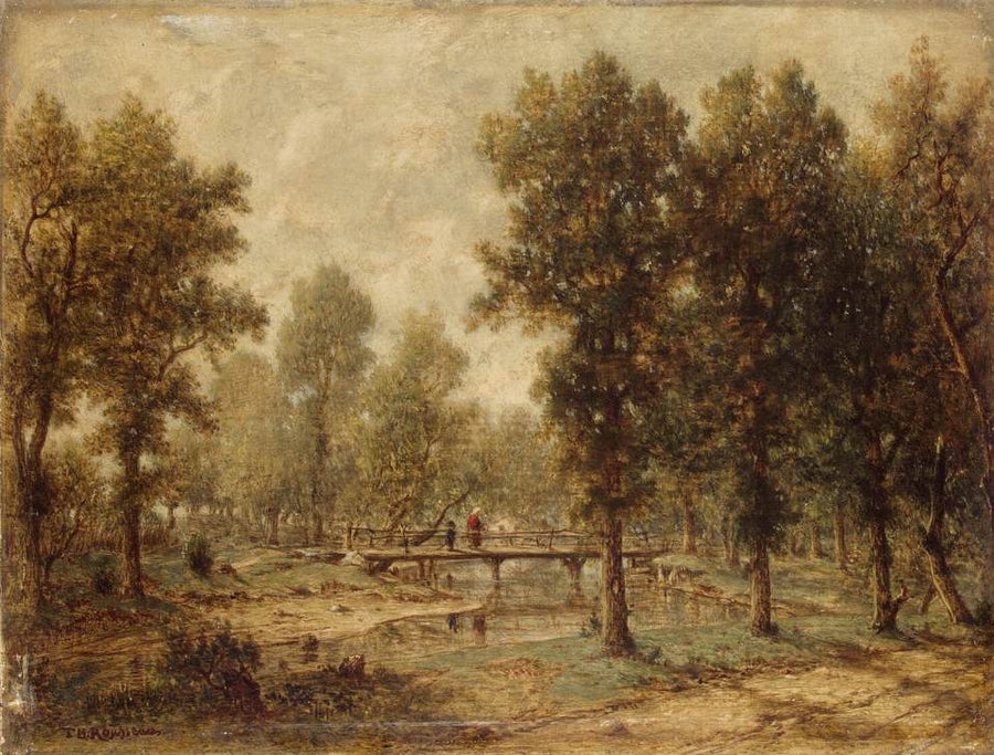 Paesaggio con ponte - Théodore Rousseau