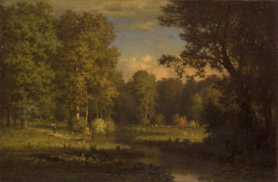 Paesaggio con un ruscello - George Inness