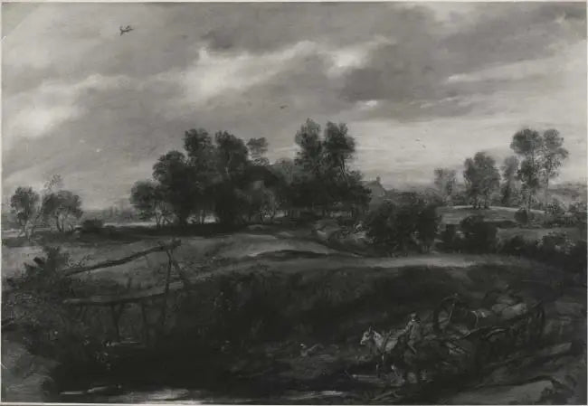 Paesaggio con una carrozza trainata da cavalli - Peter Paul Rubens