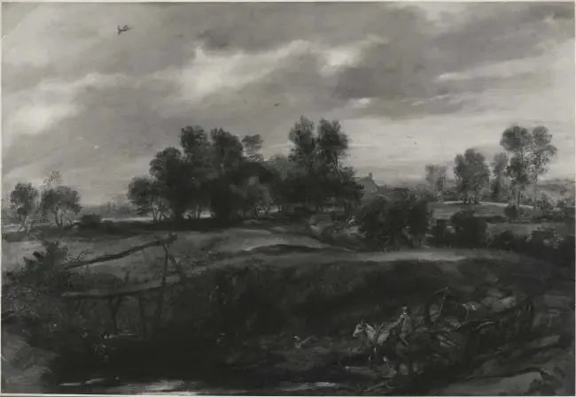 Paesaggio con una carrozza trainata da cavalli - Peter Paul Rubens