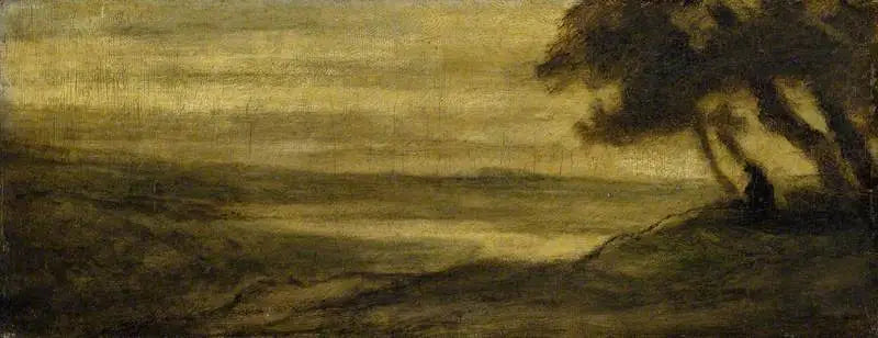 Paesaggio con una figura - Honoré Daumier