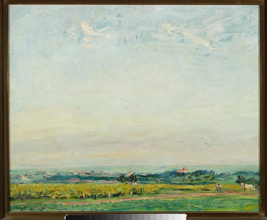 Paysage avec vue sur Landau - Max Slevogt image 1 tableau peint à l’huile sur toile
