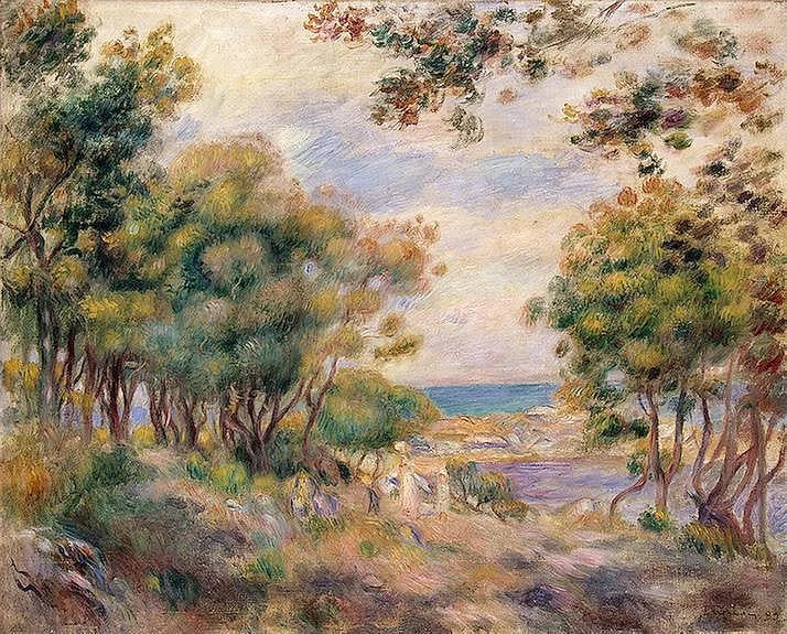 Paysage à Beaulieu, Renoir 1899, musée de l’Ermitage – reproduction peinture à l’huile sur toile