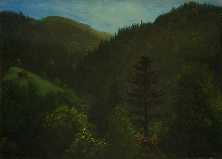 Paesaggio boscoso - Albert Bierstadt