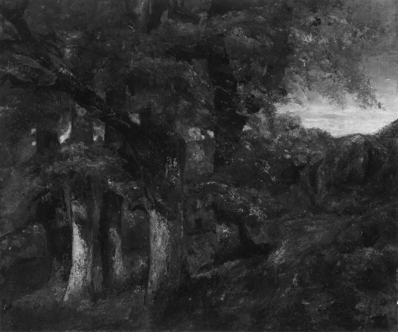 Paesaggio boscoso - Gustave Courbet