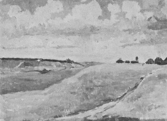 Paesaggio, campi - Kazimir Malevich