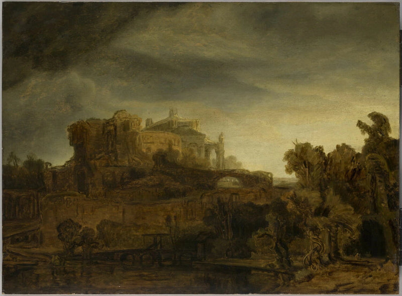 Paesaggio con castello - Rembrandt