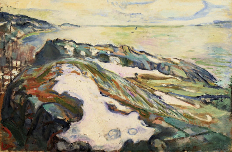 Paesaggio costiero di Hvitsten - Edvard Munch