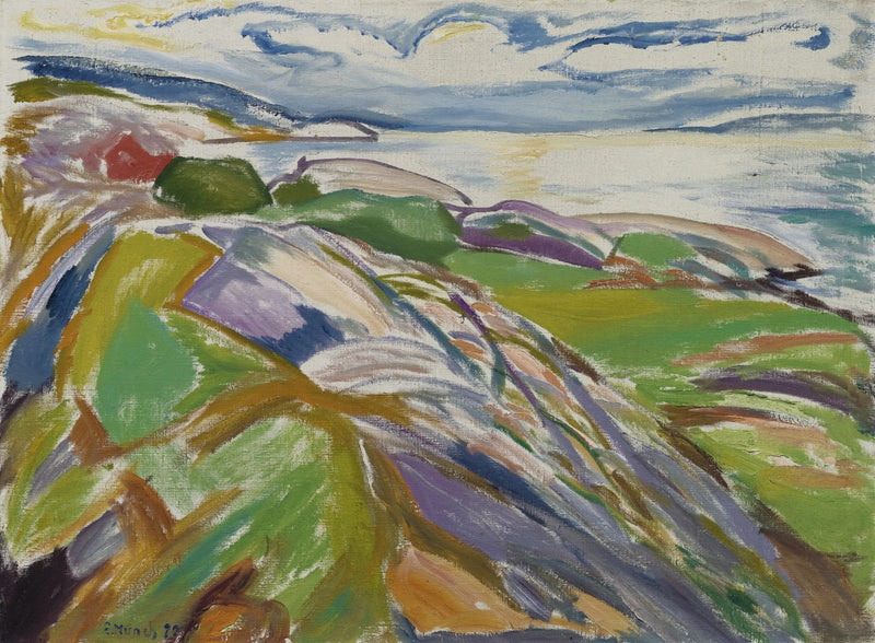 Paesaggio costiero di Hvitsten - Edvard Munch